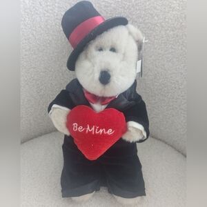 Be Mine Teddy Bear with Red Heart Valentines Day
